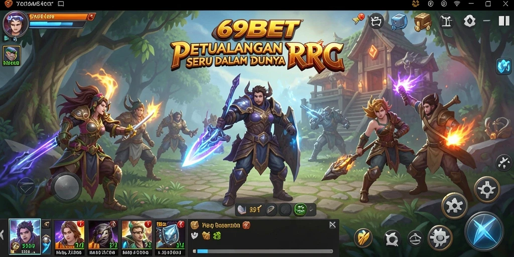 Tampilan gameplay seru dari 69BET yang penuh petualangan RPG.