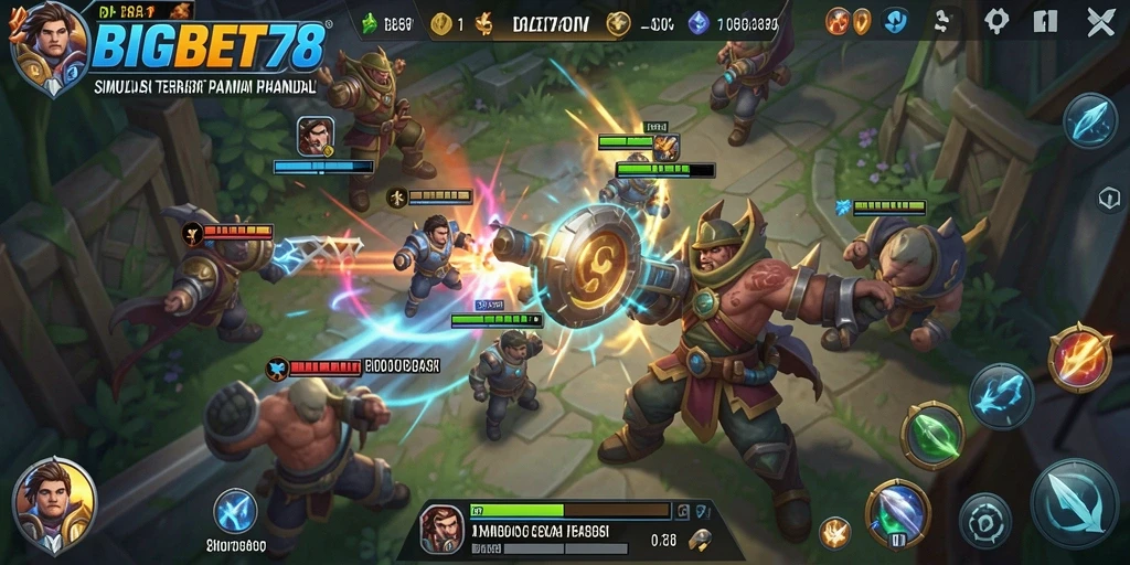 Tampilan gameplay utama BIGBET78 yang menarik dan penuh tantangan.