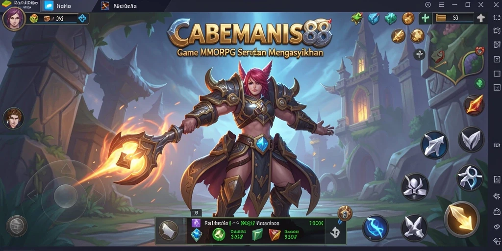 Tangkapan layar gameplay <strong>CABEMANIS88</strong> yang menampilkan aksi seru dalam dunia MMORPG.