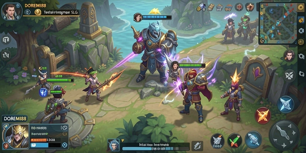 Tampilan gameplay DOREMI88 yang menegangkan dan strategis.