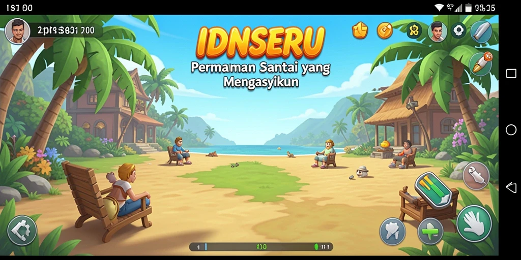 Screenshot gameplay IDNSERU yang menggambarkan keseruan permainan Casual.