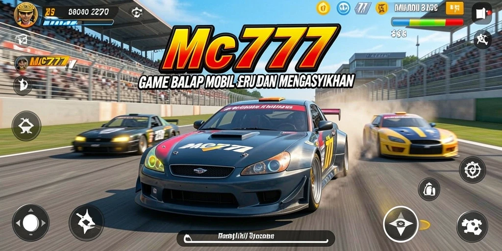 Tampilan gameplay balap mobil di MC777 yang seru dan menantang.