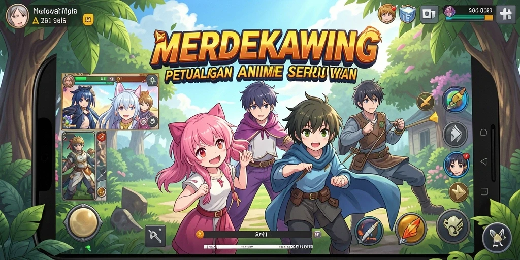 Tangkapan layar gameplay MERDEKAWING menampilkan aksi seru dan grafis menawan.