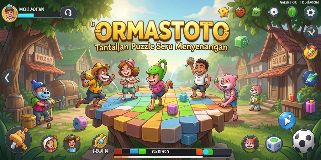 Tampilan gameplay seru dari ORMASTOTO yang penuh teka-teki.