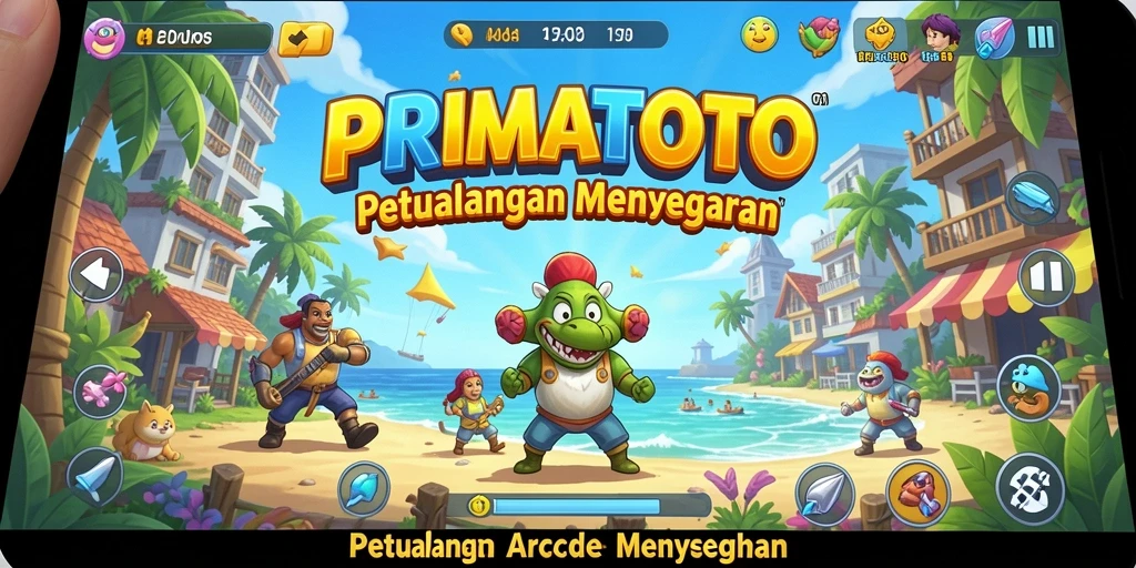 Tampilan gameplay seru PRIMATOTO dengan aksi yang mendebarkan.