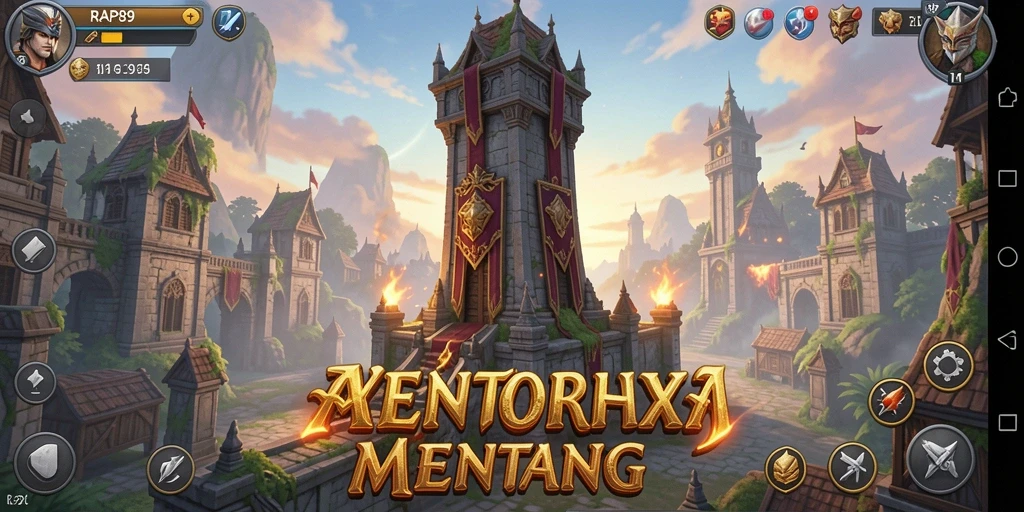 Tampilan gameplay Tower Defense yang seru dan menegangkan di RAP89.