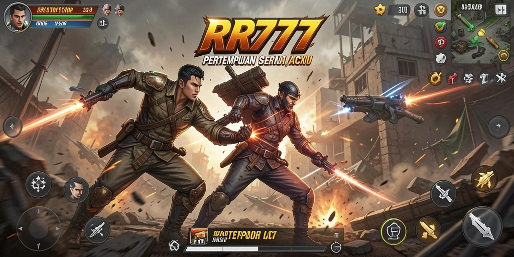 Tampilan screenshot gameplay seru dalam permainan Action RR777.