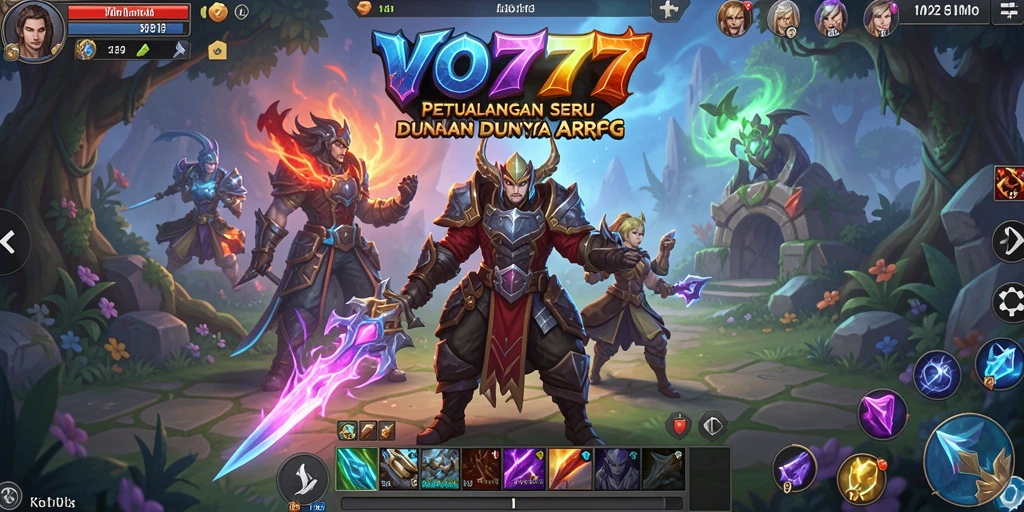 Gameplay seru di VO777 dengan pertempuran ARPG yang mendebarkan.